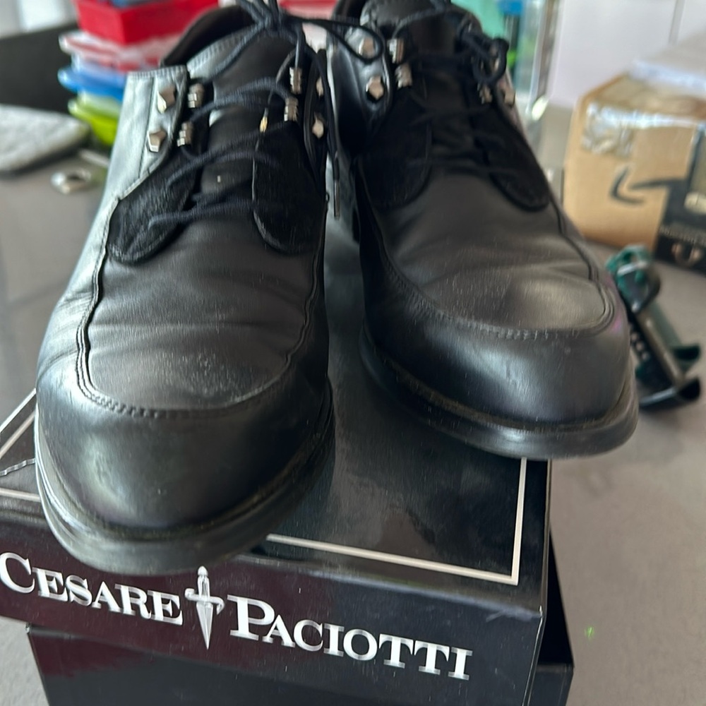 Paciotti black leather men’s size 7.5